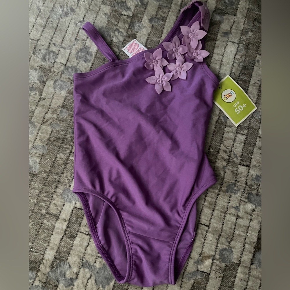 New 3T Girls Swimsuit One piece, Lavender